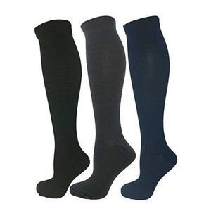 3 Pair Large/X-Large Ladies Compression Socks, Mod